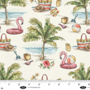 BLK Vintage Summer - 4637-41 Ivory - Cotton Fabric