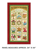 BTX 12 Days Of Christmas My True Love Panel - 17270-99 Multi - Cotton Fabric