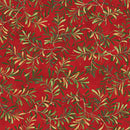 BTX 12 Days Of Christmas Pine Boughs - 17274-10 Red - Cotton Fabric