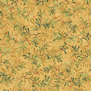 BTX 12 Days Of Christmas Pine Boughs - 17274-30 Gold - Cotton Fabric