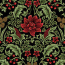 BTX All About Seasons - Winter Season Tapestry - 16854M-12 Black/Multi - Cotton Metallic Fabric