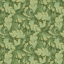 BTX All About Seasons - Winter Twirling Leaves - 16328M-43 Pine - Cotton Metallic Fabric