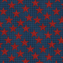 BTX American Spirit Houndstooth Stars - 16103-55 Blue - Cotton Fabric