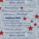 BTX American Valor Words Of  Valor - 16872-05 Light Blue - Cotton Fabric