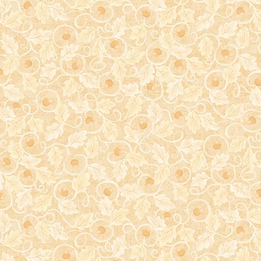 BTX Autumn Breeze Acorn Twirl - 17151-07 Cream - Cotton Fabric
