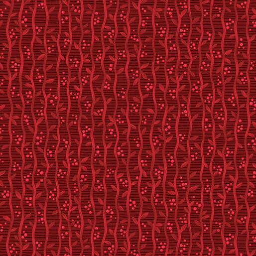 BTX Autumn Breeze Harvest Stripe - 17152-10 Red - Cotton Fabric