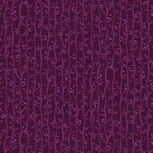BTX Autumn Breeze Harvest Stripe - 17152-67 Plum - Cotton Fabric