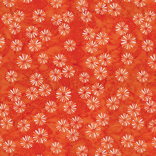 BTX Bali Effects Bali Burst - 16700-39 Orange - Cotton Batik Fabric