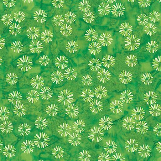 BTX Bali Effects Bali Burst - 16700-44 Green - Cotton Batik Fabric
