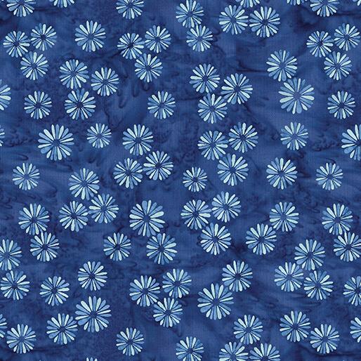 BTX Bali Effects Bali Burst - 16700-55 Blue - Cotton Batik Fabric