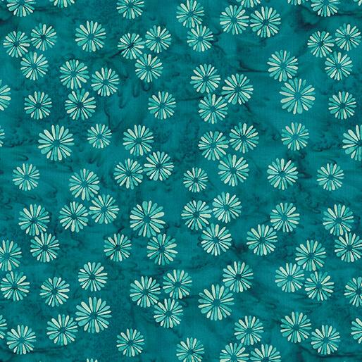 BTX Bali Effects Bali Burst - 16700-85 Teal - Cotton Batik Fabric