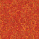 BTX Bali Effects Circle Dots - 16704-35 Pumpkin - Cotton Batik Fabric