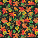 BTX Beautiful Harvest Beautiful Leaves - 16550-11 Slate - Cotton Fabric