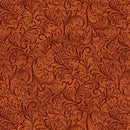 BTX Beautiful Harvest Scroll - 16429-89 Flame - Cotton Fabric