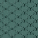 BTX Bee Haven Etched Cabbage Butterfly - 16415-85 Teal - Cotton Fabric