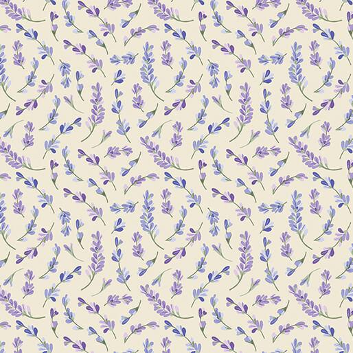 BTX Bee Haven Lavendula - 16416-07 Cream - Cotton Fabric