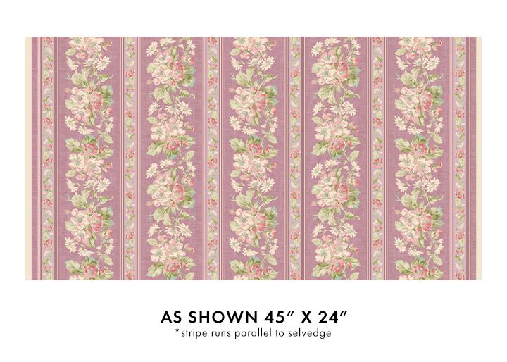 BTX Beloved Apple Blossom Stripe - 16650-20 Washed Rose - Cotton Fabric