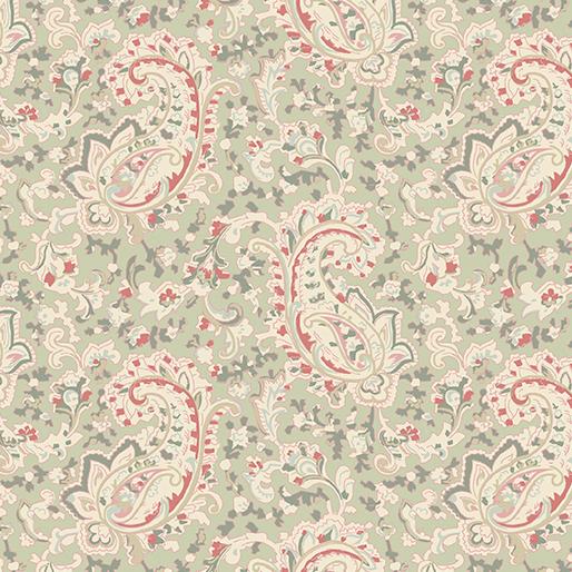 BTX Beloved Prague Paisley - 16654-40 Willow - Cotton Fabric
