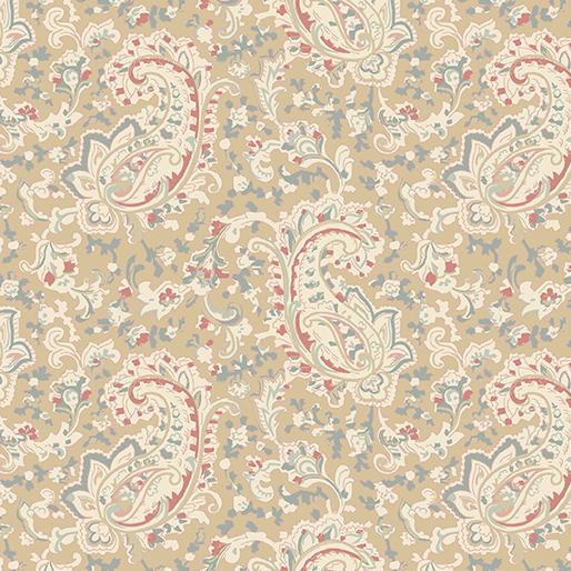 BTX Beloved Prague Paisley - 16654-70 Natural - Cotton Fabric