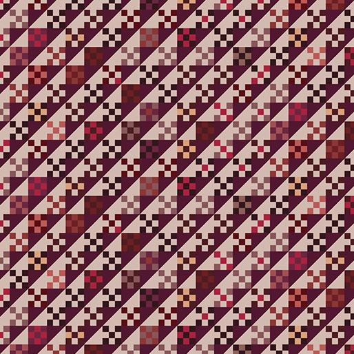 BTX Blue Mill Silver Mill - 17210-86 Wine - Cotton Fabric