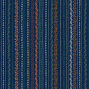 BTX Blue Mill Wood Beams - 17213-11 Navy - Cotton Fabric