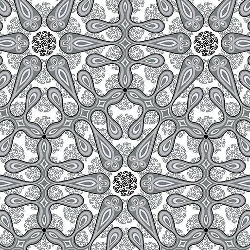 BTX Botanica - 13683-08 Gray - Cotton Fabric