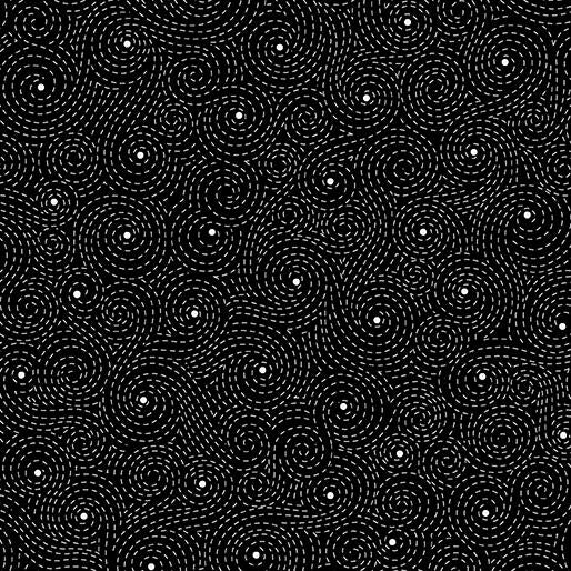 BTX Botanica - 13684-12 Black - Cotton Fabric