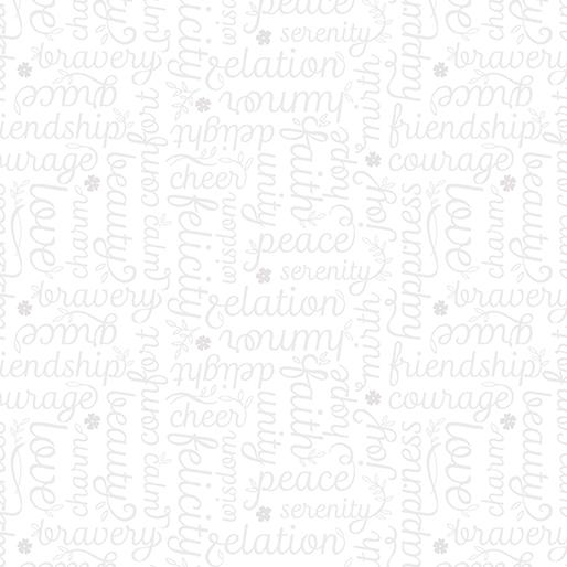 BTX Botanica - 13685-09 White - Cotton Fabric