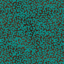 BTX Bushel & Bloom Farway Fields - 16960-77 Chocolate/Teal - Cotton Fabric