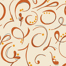 BTX Bushel & Bloom Sprout And About - 16955-36 Terracotta/Natural - Cotton Fabric