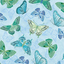 BTX Butterfly Calypso Butterfly Dance - 14874-05 Light Blue - Cotton Fabric