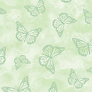 BTX Butterfly Calypso Butterfly Shadow - 14879-04 Light Green - Cotton Fabric