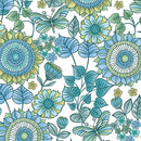 BTX Butterfly Calypso Floral - 14880-09 White - Cotton Fabric