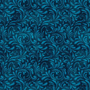 BTX Butterfly Calypso Shadow Scroll - 14877-58 Navy - Cotton Fabric