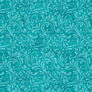 BTX Butterfly Calypso Shadow Scroll - 14877-84 Teal - Cotton Fabric