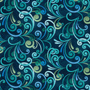 BTX Butterfly Calypso Swirl - 14875-58 Navy - Cotton Fabric