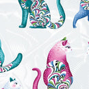 BTX Cat's Meow Allover - 16947P-14 Gray/Multi - Cotton Fabric