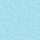 BTX Cat's Meow Circling Around Wide Backing - 16950W-04 Light Teal - Cotton Fabric