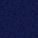 BTX Cat's Meow Circling Around Wide Backing - 16950W-57 Navy - Cotton Fabric