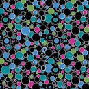 BTX Cat's Meow Circling Round - 16950P-12 Black/Multi - Cotton Fabric