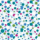 BTX Cat's Meow Circling Round - 16950P-80 Lt. Teal/Multi - Cotton Fabric