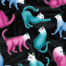 BTX Cat's Meow Small Toss - 16948P-12 Black/Multi - Cotton Fabric