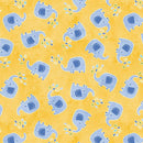 BTX Chalk Baby Flannel Elephant Play - 16332F-33 Yellow/Blue - Cotton Flannel Fabric