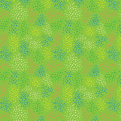 BTX Cheeto's World Ditsy Dots - 17206-42 Grass - Cotton Fabric