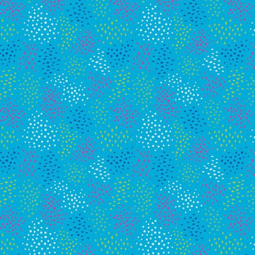BTX Cheeto's World Ditsy Dots - 17206-84 Teal - Cotton Fabric