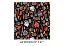 BTX Chillin & Grilllin Licensed To Grill - 14355-12 Black - Cotton Fabric