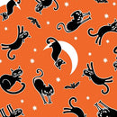BTX Chills & Thrills Spooky Cat - 14612G-38 Orange - Cotton Fabric