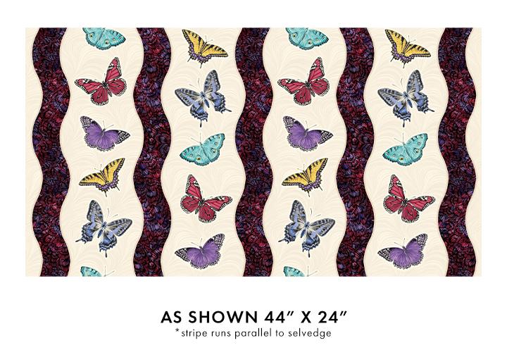 BTX Circle Of Butterflies Butterfly Split Pearl - 16641P-07 Cream/Multi - Cotton Fabric