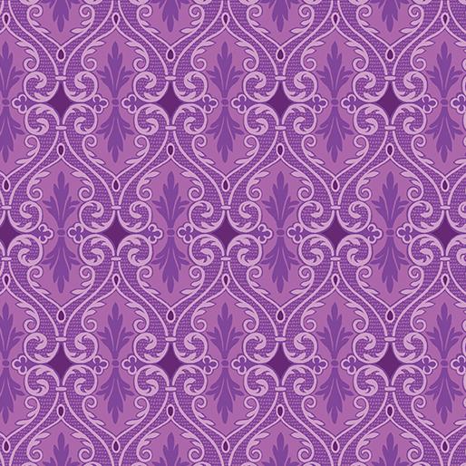 BTX Circle Of Butterflies Damask - 6736P-23 Petal - Cotton Fabric