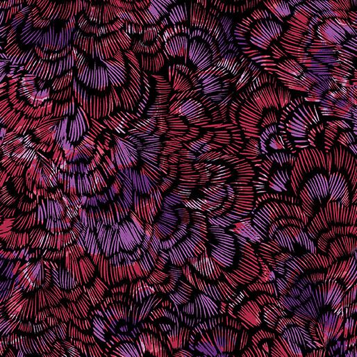 BTX Circle Of Butterflies Fresca - 16643P-66 Purple/Multi - Cotton Fabric